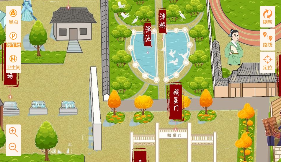 张港镇手绘地图景区语音讲解导览系统：智慧景区建设的基石